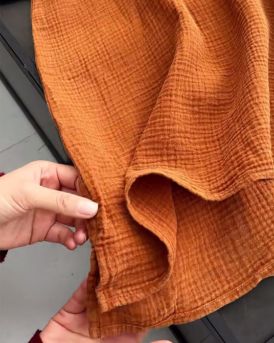 Kleid Langarm Einfarbig Einfacher Kragen