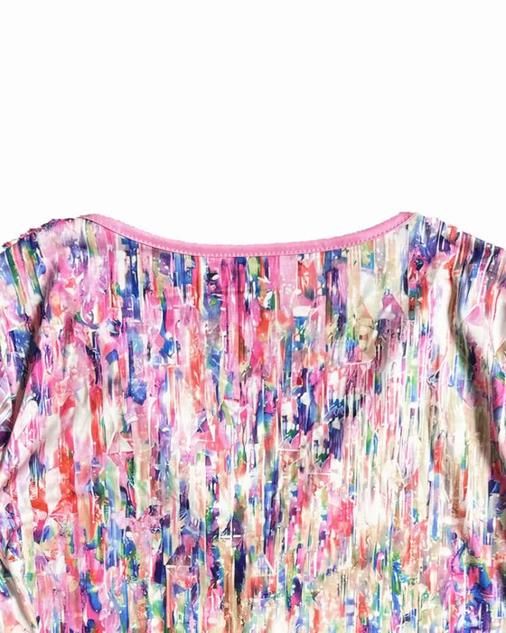 Bluse bunt bedruckt modisch Streetstyle