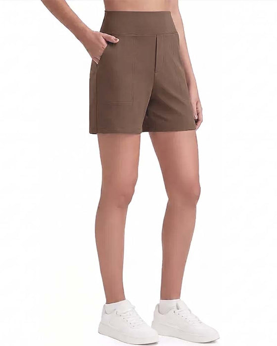 Shorts Hohe Taille Sportlich Laufen