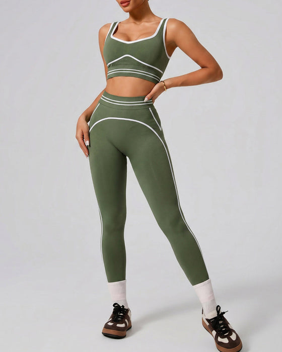 Set Sport Tank Hohe Taille Yoga