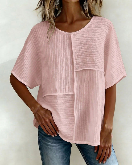 Top Vertikal Strukturiert Patchwork Locker