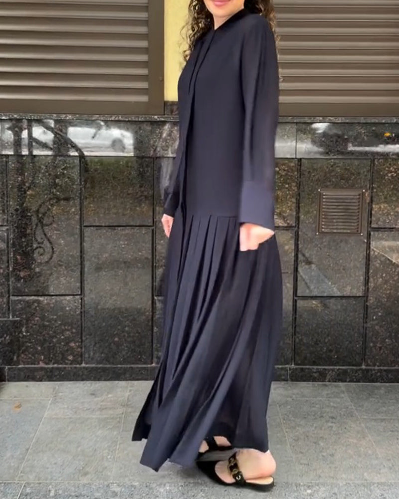 Set Slip Plissiert Kleid