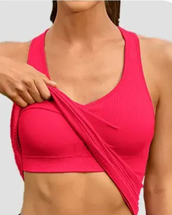 Tank Top Racerback Träger Integrierter Bh