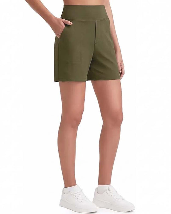 Shorts Hohe Taille Sportlich Laufen