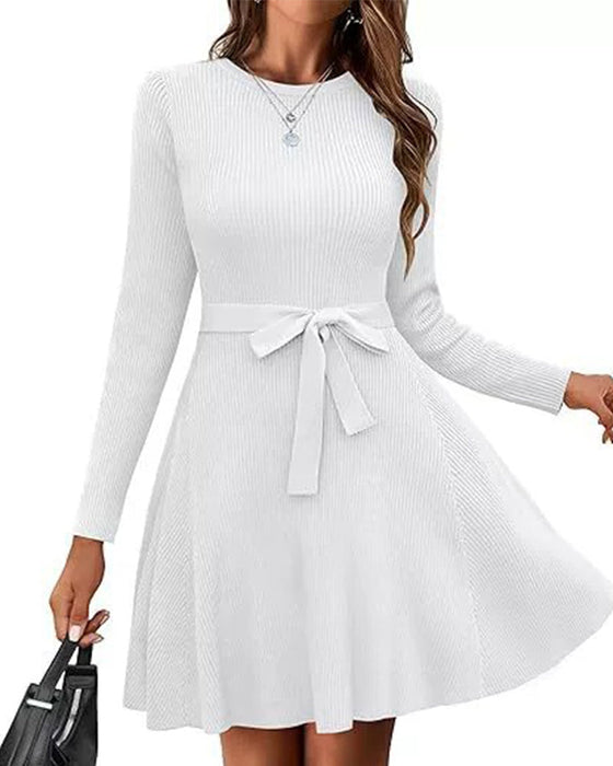 Kleid Langarm Bindung
