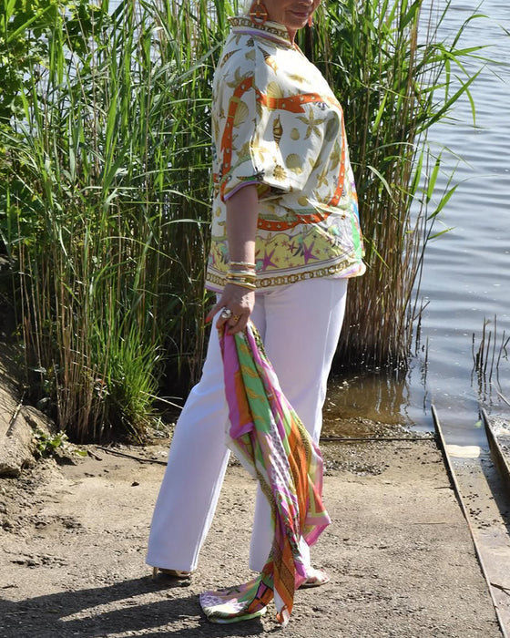 Bluse im Bohemian-Stil lässig