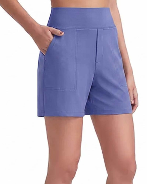 Shorts Hohe Taille Sportlich Laufen