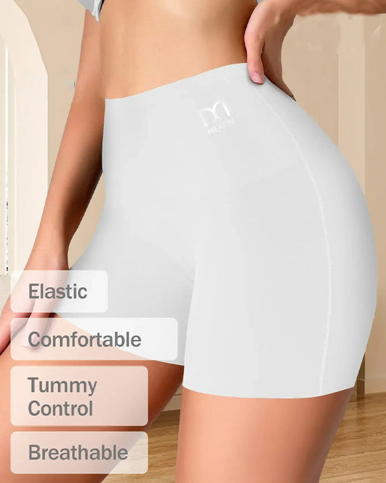 Shorts Mittelhoher Bund Einfarbig