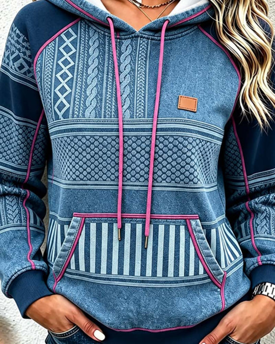 Hoodie Mit Kapuze Langarm Locker