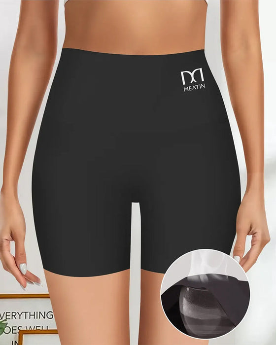 Shorts Mittelhoher Bund Einfarbig
