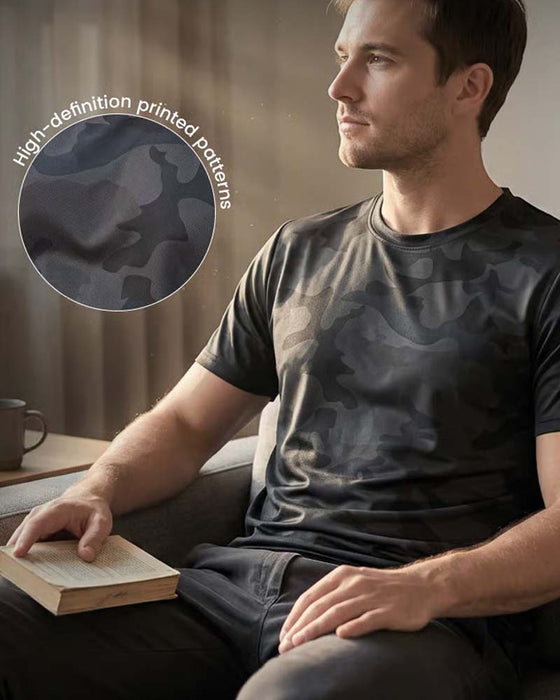 T-Shirt Camo Kurzarm Herren