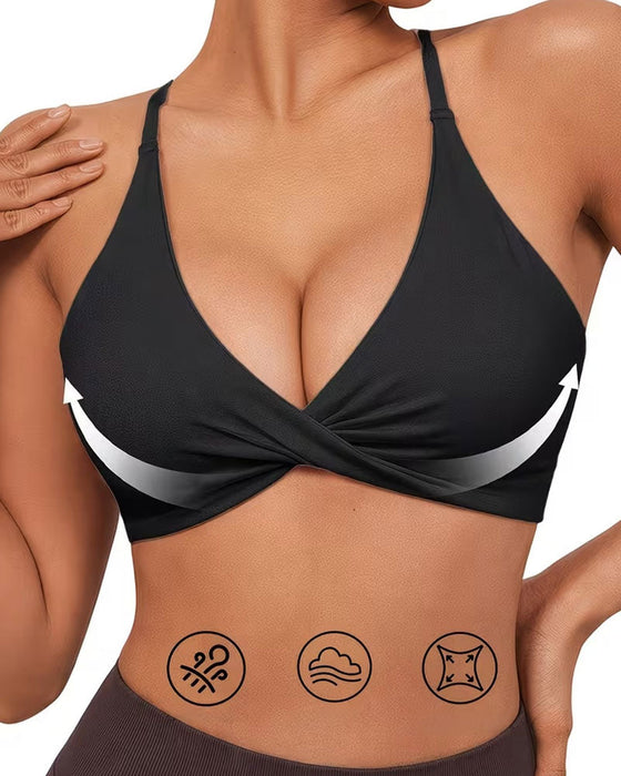 Sport-BH mit Twist-Front