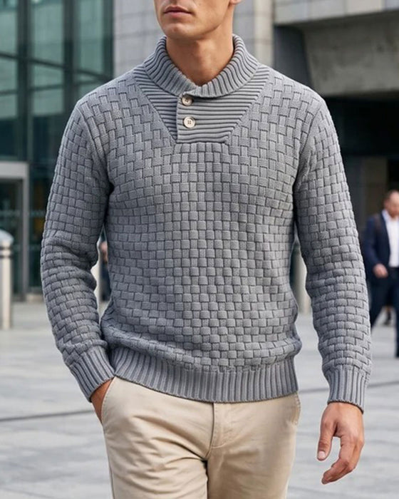 Pullover Herren Kariert Lässig
