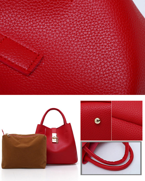 Modische Schultertasche Eimer-Tasche