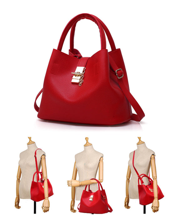 Modische Schultertasche Eimer-Tasche