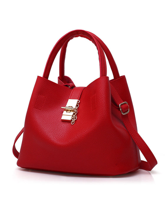 Modische Schultertasche Eimer-Tasche