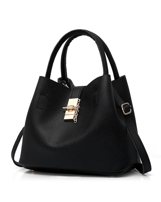 Modische Schultertasche Eimer-Tasche