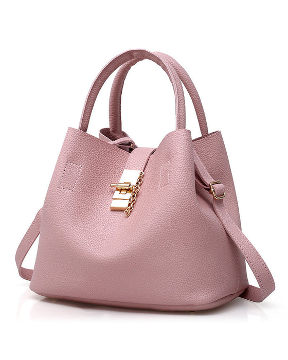Modische Schultertasche Eimer-Tasche