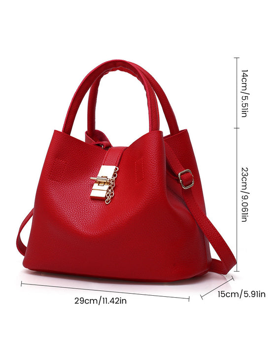 Modische Schultertasche Eimer-Tasche