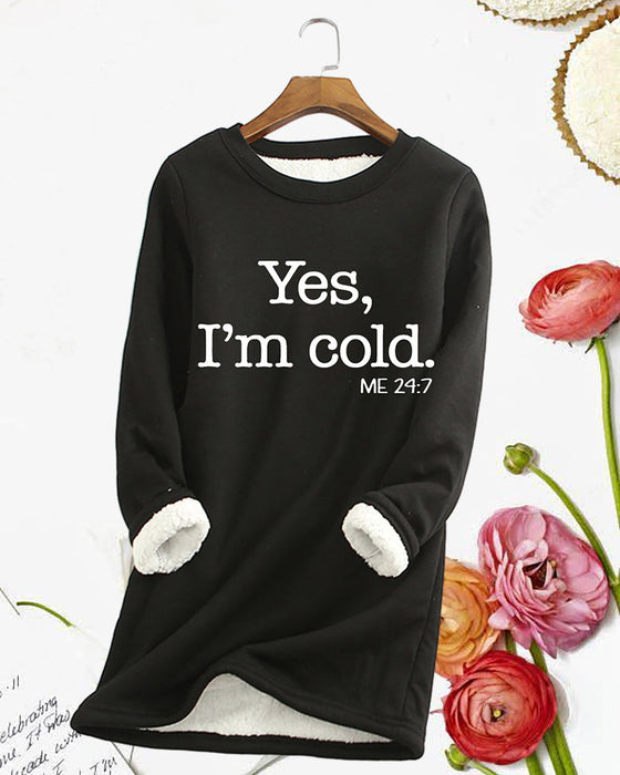 Pullover-Sweatshirt mit englischem Aufdruck