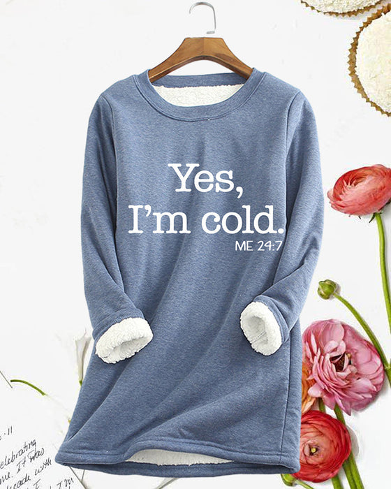 Pullover-Sweatshirt mit englischem Aufdruck