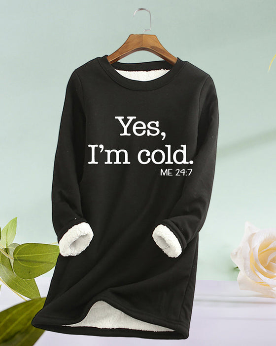 Pullover-Sweatshirt mit englischem Aufdruck