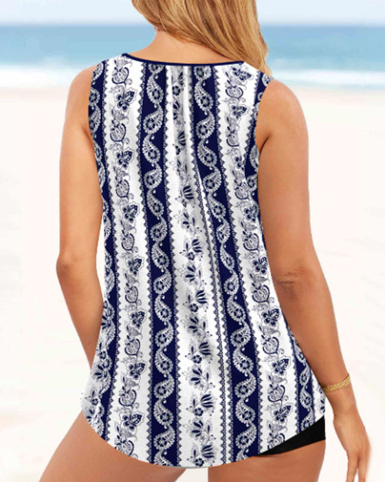 Bedruckter zweiteiliger Tankini