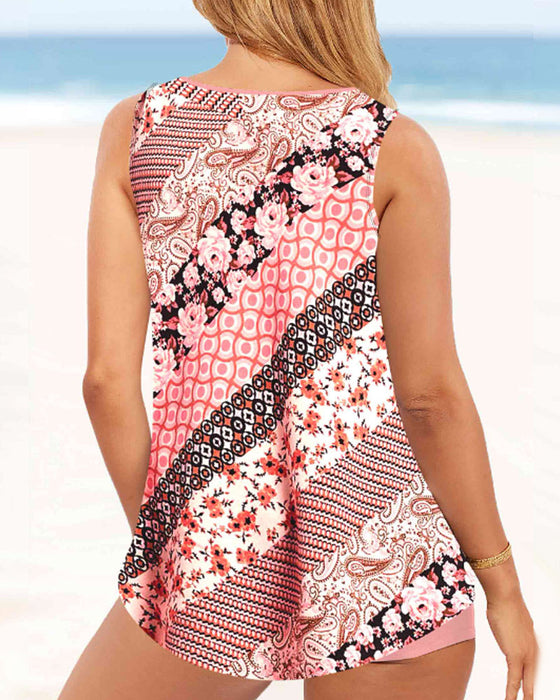 Bedruckter zweiteiliger Tankini