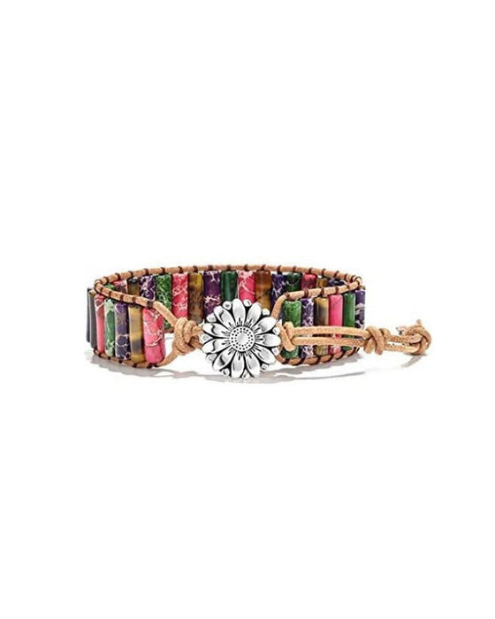Steinarmband im Boho-Stil