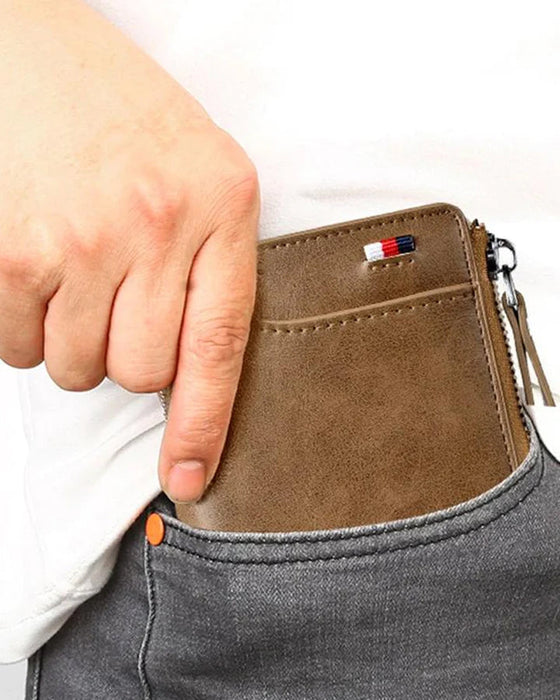 Herren-Geldbörse mit RFID-Blockierung (kostenloser Versand beim Kauf von 2 Stück)