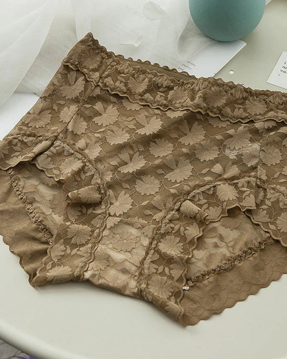 Spitzenhöschen mit hoher taille