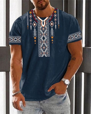 Bedrucktes T-Shirt mit Rundhalsausschnitt