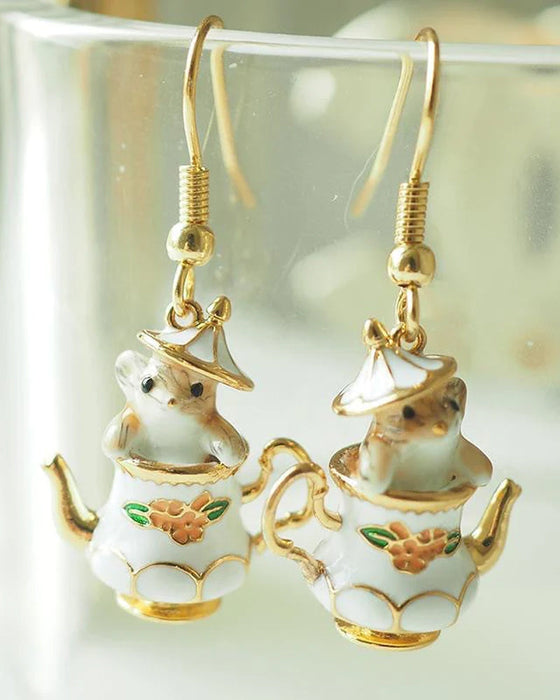 Maus in meinem Teekannen-Schmuckset