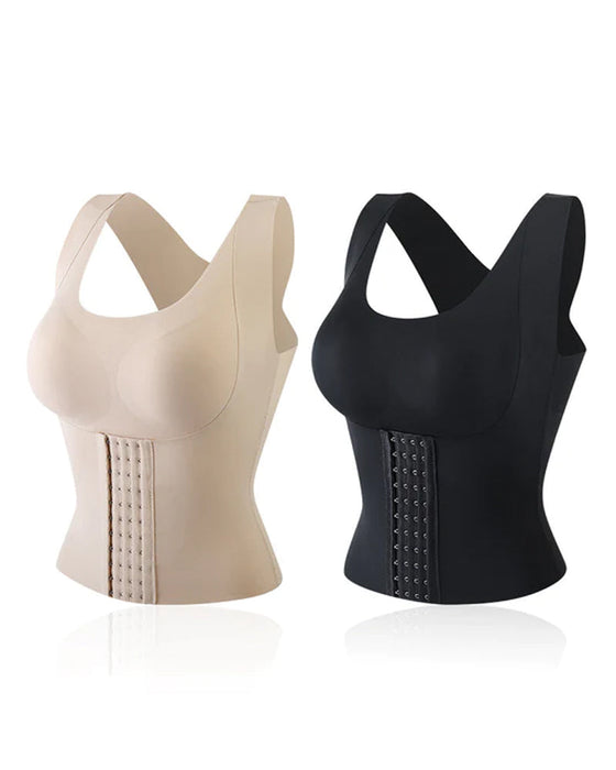 Schöner Rücken-BH mit Taille und Knöpfen