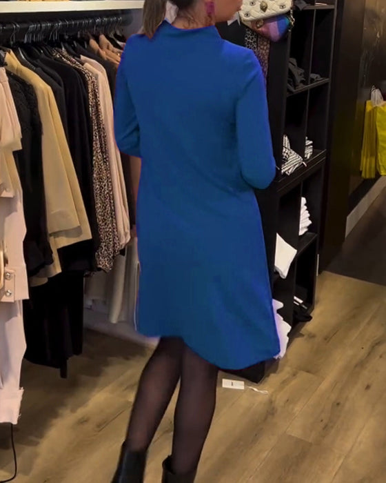 Elegantes Kleid mit Rundhalsausschnitt