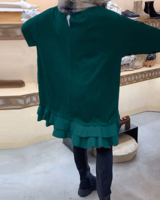 Kleid mit eleganter Silhouette und langen Ärmeln