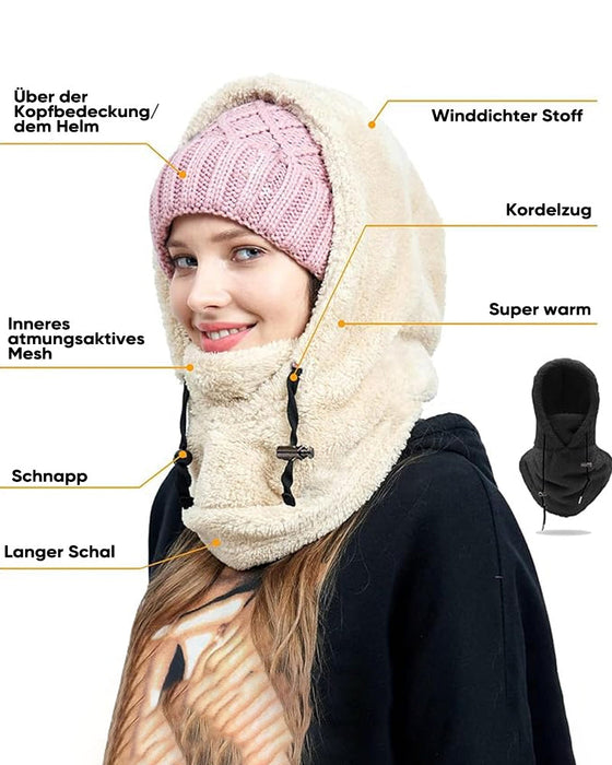 Sherpa-Kapuzen-Skimaske