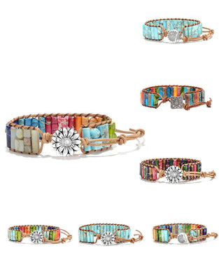 Steinarmband im Boho-Stil