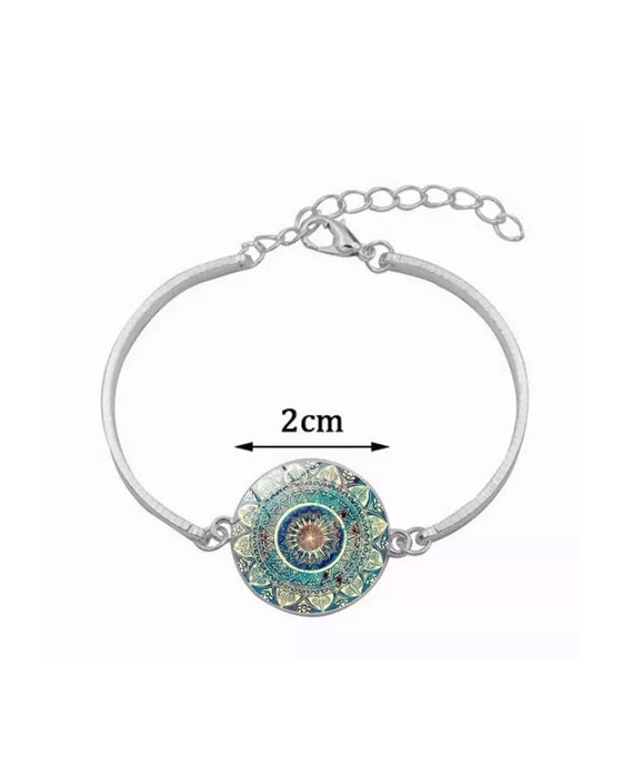 Mandala-blumenzeit-edelstein-halsketten-set