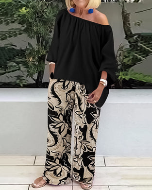 Zweiteiliges Set mit auffälligem Print