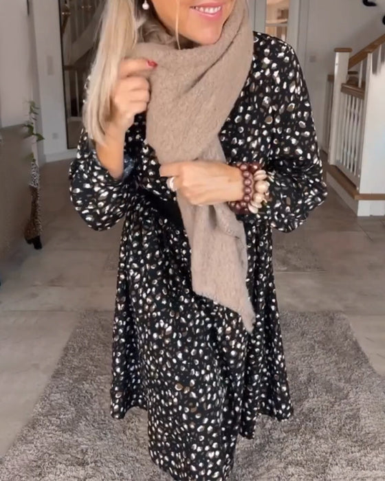 Vintage-kleid mit print