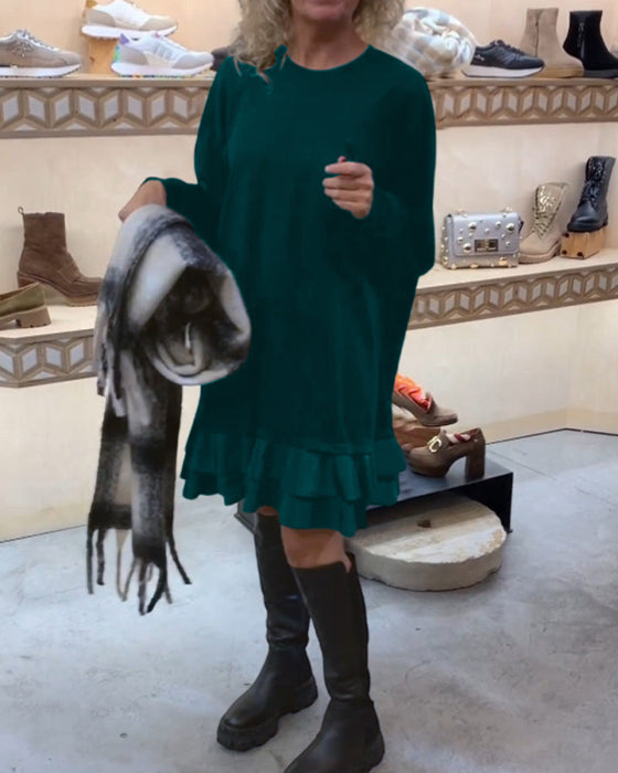 Kleid mit eleganter Silhouette und langen Ärmeln