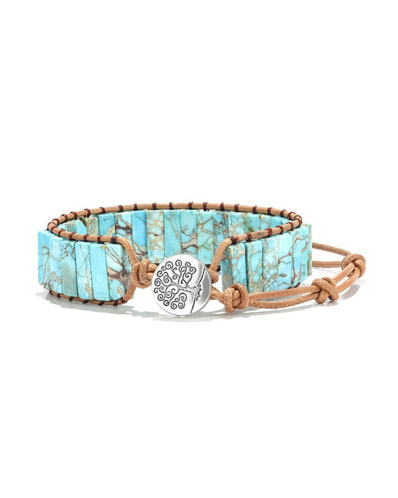 Steinarmband im Boho-Stil