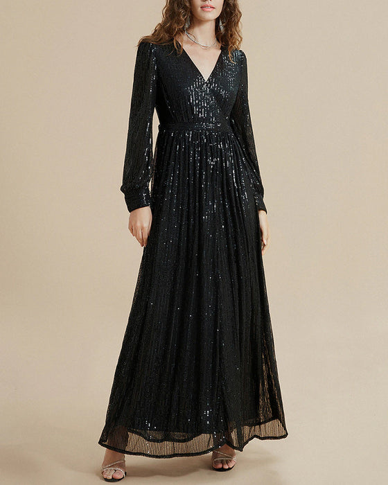 Kleid mit Pailletten und Eleganz