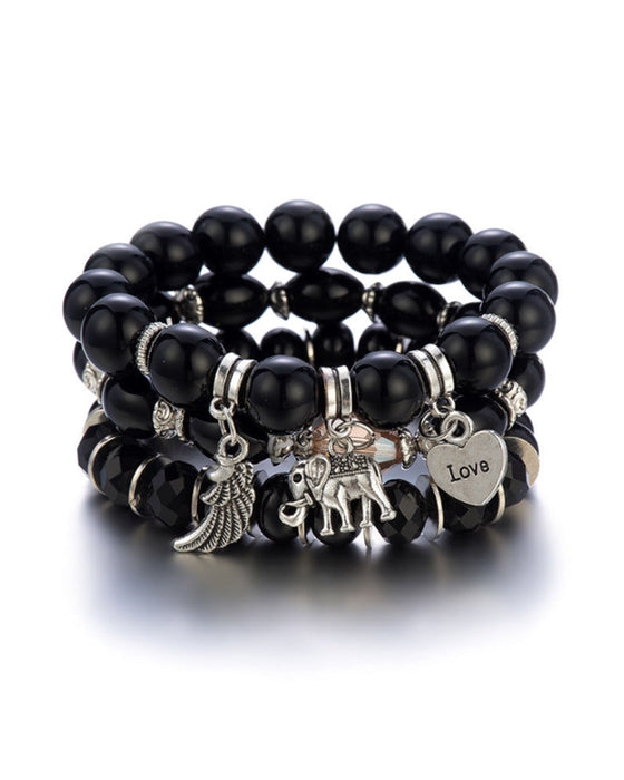 Boho Elefant Anhänger Armband