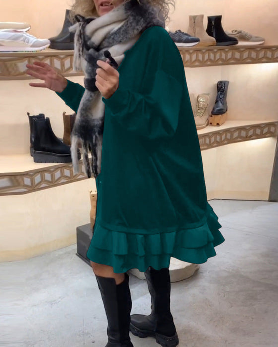 Kleid mit eleganter Silhouette und langen Ärmeln