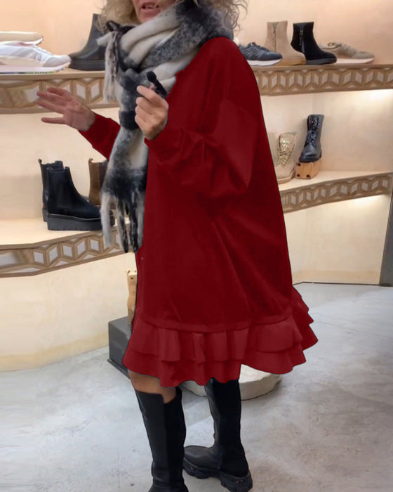 Kleid mit eleganter Silhouette und langen Ärmeln