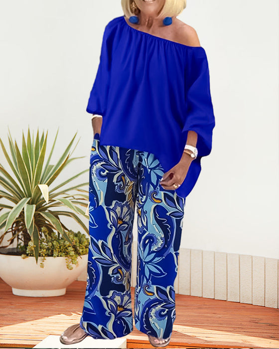 Zweiteiliges Set mit auffälligem Print
