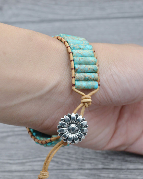 Steinarmband im Boho-Stil