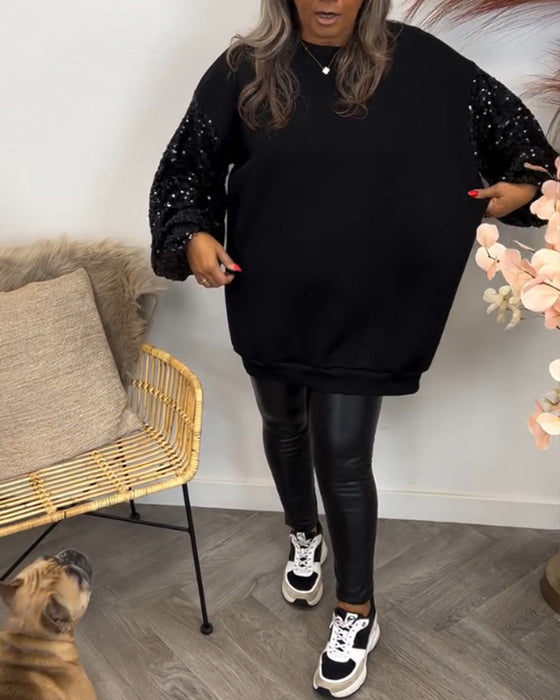 Sweatshirts mit Unifarben und Nähten